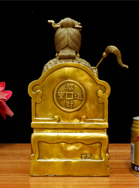 纯铜地母娘娘神像供奉酒柜摆件