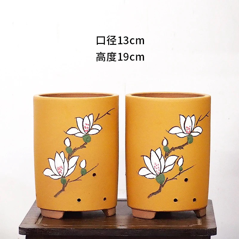 紫砂兰花盆精品花盆大口径简约时尚桌面阳台透气种兰花绿植盆,淘宝优惠券,粉丝福利购,淘宝优惠卷