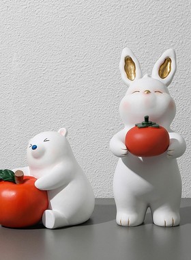 兔年春节兔子装饰摆件