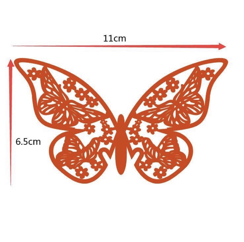 激光镭射纸全镂空蝴蝶婚礼宴会餐桌装饰卡派对酒杯卡精美礼品卡