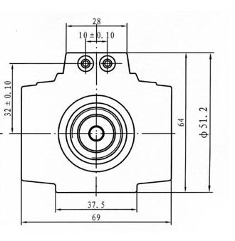 MFJ12-54Y液压电磁阀线圈内孔26mm 孔长48mm AC220V/110V 方型 - 图3