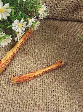 退抓骨雕刻腿爪骨牙原甩卖33 包邮全汪汪牙行头运六字真言