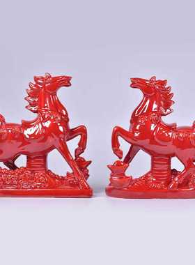 工艺品唐三彩红马橱窗陶瓷