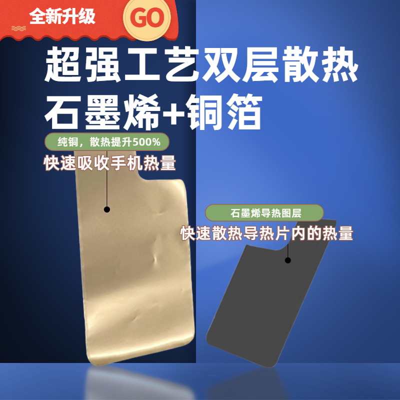 纳米碳铜箔胶带石墨烯导热膜手机笔记本散热神器降温铜散热片DIY - 图0