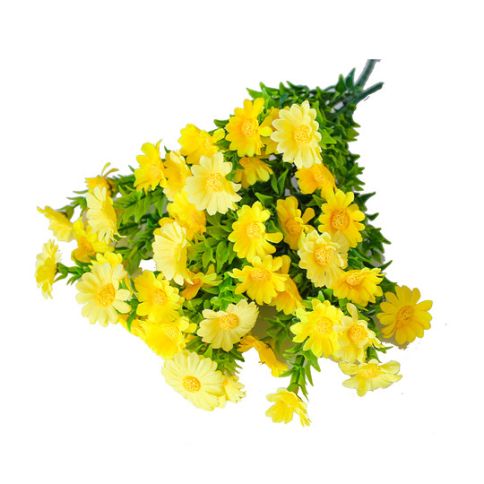 Fake flowers simulated bouquet single plastic daisy roses