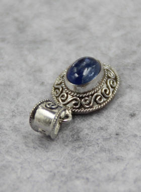 纯银手工镶嵌巴西饰品锁骨链吊坠