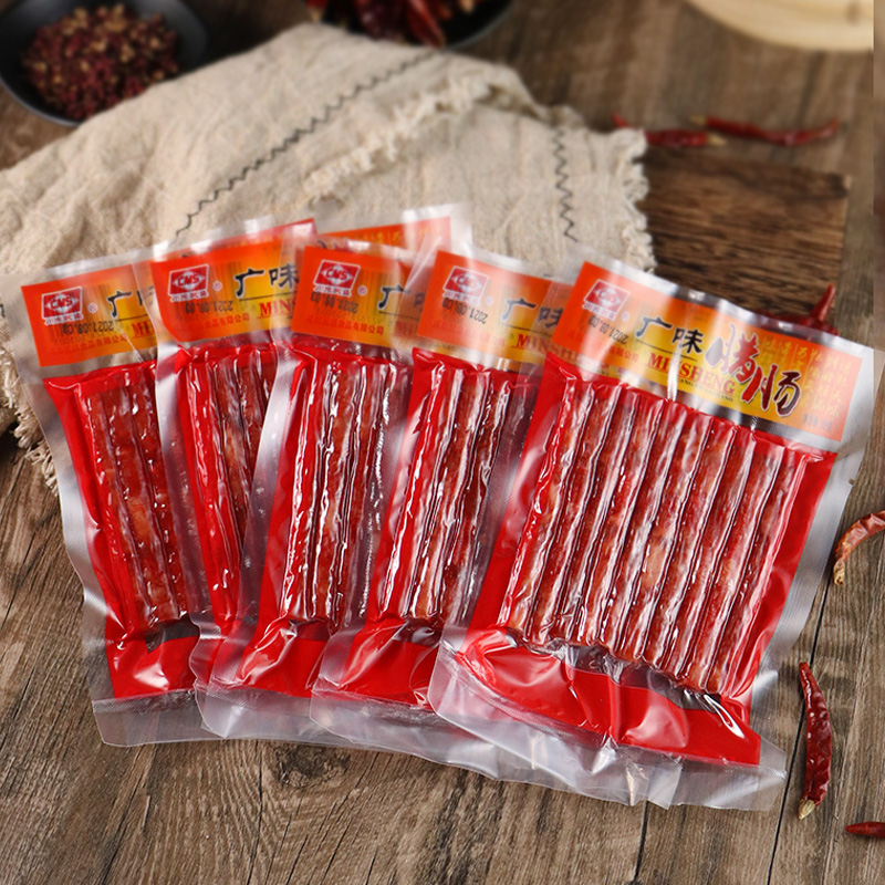 广式腊肠小香肠甜肠 广味烤肠肉肠火锅迷你细腊肠四川宜宾烤香肠 - 图0