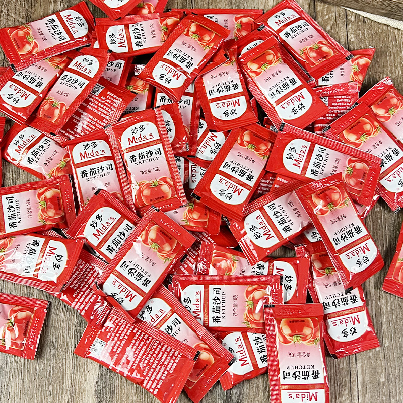 妙多番茄沙司50袋番茄酱 小包装商用小茄包手抓饼酱薯条蕃茄蘸酱 - 图3