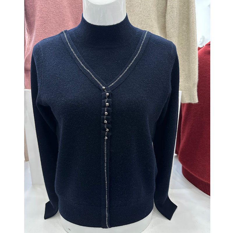 毛衣妈妈羊毛衫高贵洋气冬季半高领针织衫打底上衣依卡璐羊绒衫女,淘宝优惠券,粉丝福利购,淘宝优惠卷