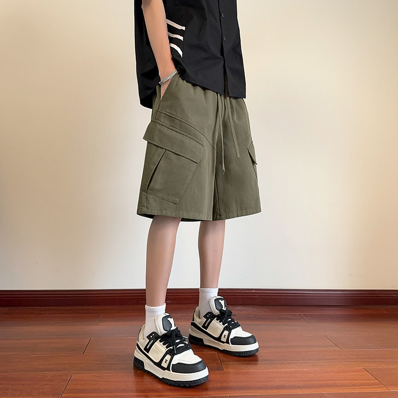 美式潮牌大口袋工装短裤男夏季宽松休闲加肥加大五分裤直筒大裤衩,淘宝优惠券,粉丝福利购,淘宝优惠卷