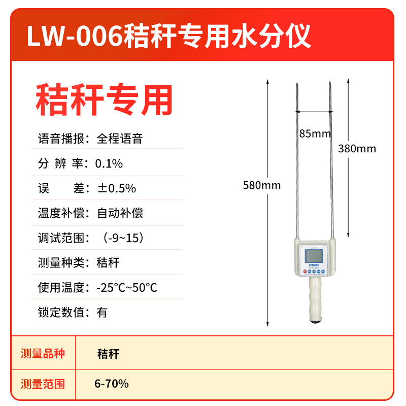 粮食水分测量仪谷物玉米快速水分测定仪秸秆测水仪器水份检测仪