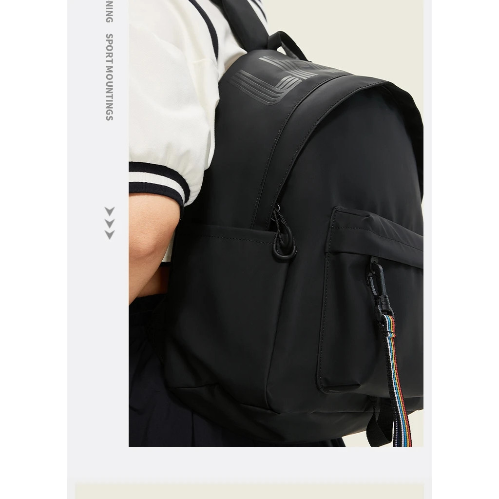 Li Ning men's and women's daily backpack casual school bag sports life series backpack ABSW205