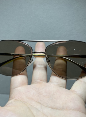 纯银框天然水晶眼镜男清凉养眼