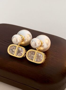 镀K金925银针法式猪鼻子耳环