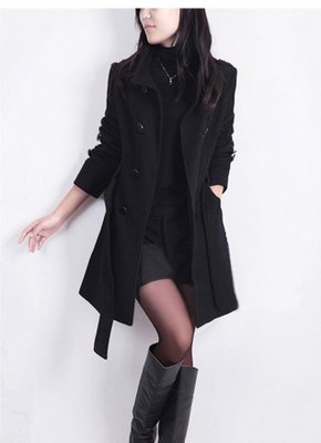 2017 Coat For Women Winter Long Ladies Jackets Wool Coats 女 - 图1