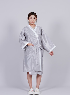 高端网红美发店烫染剪发和服客袍
