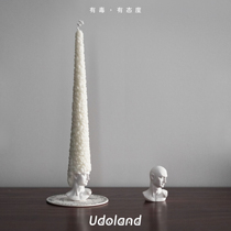 Udoland有独大卫秃头香薰蜡烛卧室摆件小众高级生日礼物原创设计