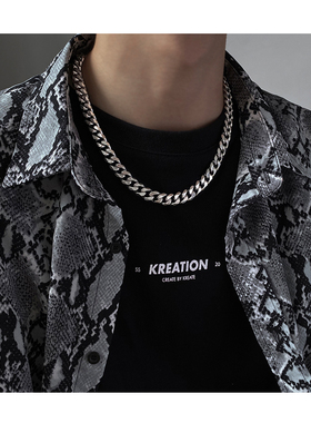 情侣钛钢ins欧美配饰粗链子