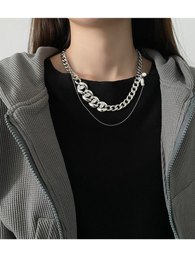 粗项链辣妹卫衣闪钻古巴甜酷