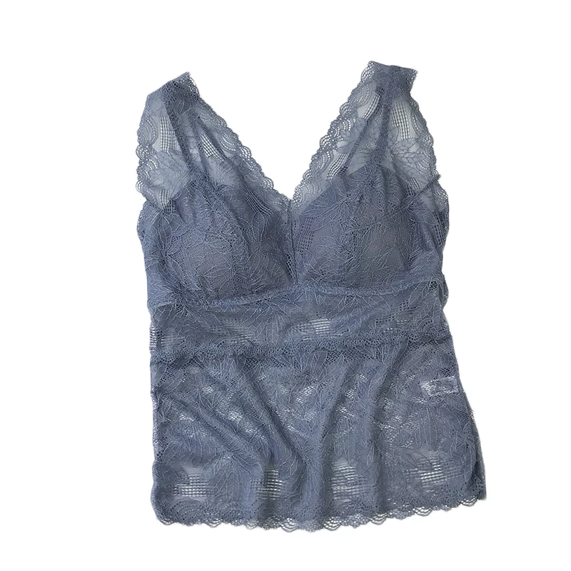 Sexy thin lace base breast tightener, bra top, beautiful back, thin strap
