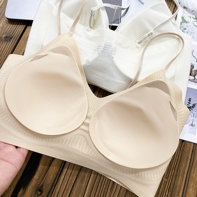 Liquid foundation seamless underwear, invisible soft support, thin straps, beautiful back, sexy and fashionable tube top, gathered and comfortable, new summer style Liquid foundation seamless underwear, invisible soft support, thin straps, beautiful back, sexy and fashionable tube top, gathered and comfortable, new summer style