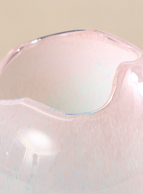 春日系列蓝粉彩色玻璃花瓶