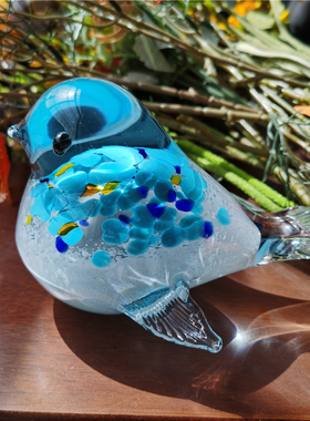 玻璃摆件可爱风桌面工艺品