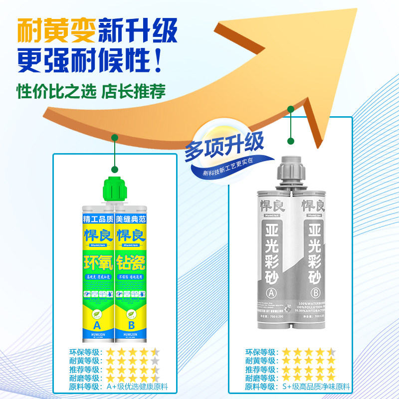 美缝剂地砖瓷砖专用卫生间防水防霉家用环氧彩砂填缝胶贵族银灰色