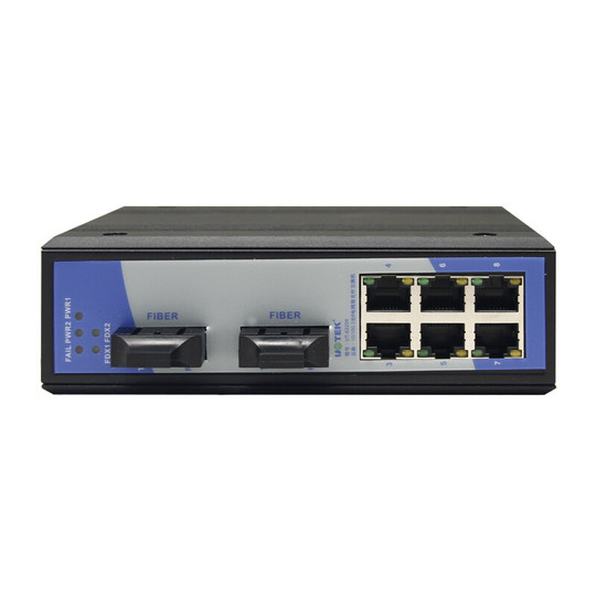 Yutai 2 оптический 6 электрический промышленный сетевой оптоволоконный коммутатор 100M Ethernet-приемопередатчик UT-62206