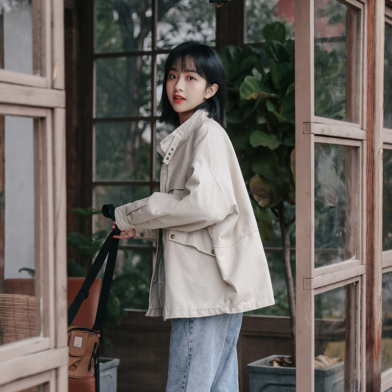 2020秋季新款立领bf风韩版短外套 迪悠短外套