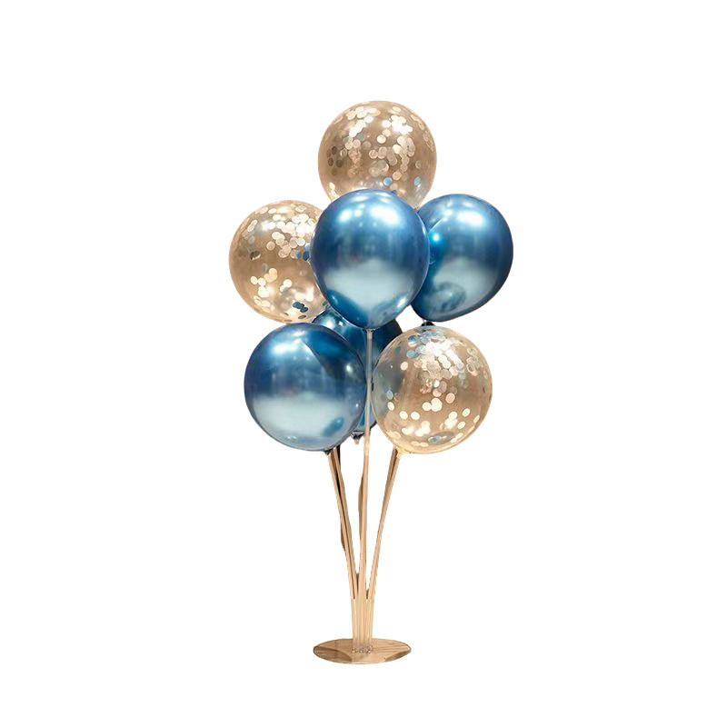 金属色气球桌飘支架汽球装饰儿童周岁生日场景布置地飘桌摆立柱,淘宝优惠券,粉丝福利购,淘宝优惠卷