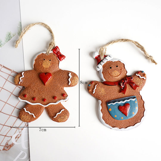 圣诞节装饰姜饼人偶挂件圣诞树姜饼干人偶小挂件圣诞节装饰品配件