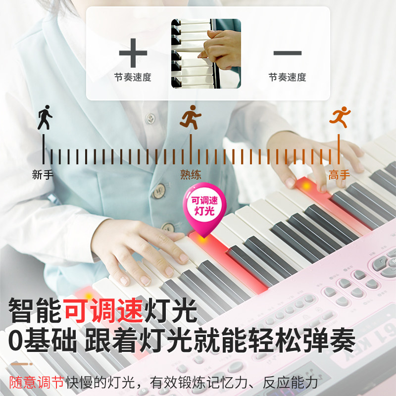 儿童电子琴玩具可弹奏小钢琴乐器家用练习琴初学男孩女孩生日礼物,淘宝优惠券,粉丝福利购,淘宝优惠卷