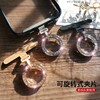 Rotating round buckle clip mobile phone lanyard chain thin gasket