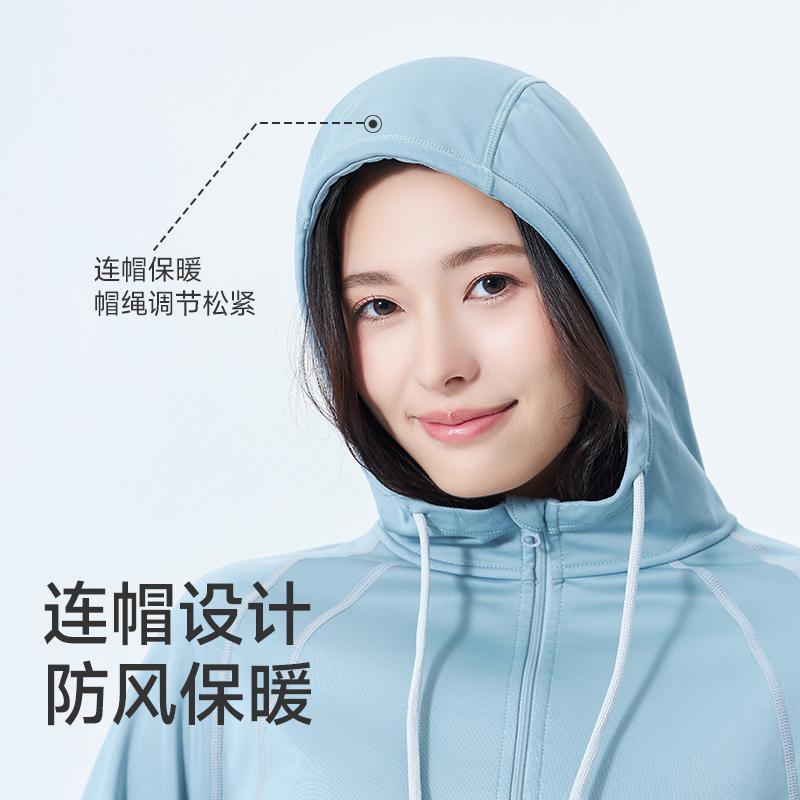 UV100石墨烯保暖外套女秋冬户外休闲时尚防寒防风连帽运动服24605 - 图2