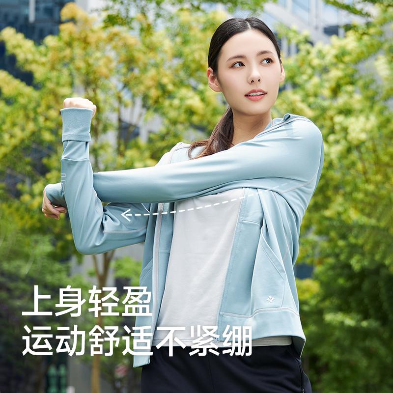 UV100石墨烯保暖外套女秋冬户外休闲时尚防寒防风连帽运动服24605 - 图1