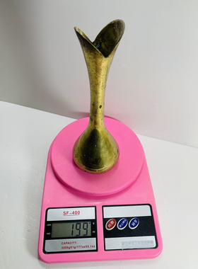 Vintage黄铜花瓶摆件 创意花器海外古玩家居装饰高端奢华回流铜器