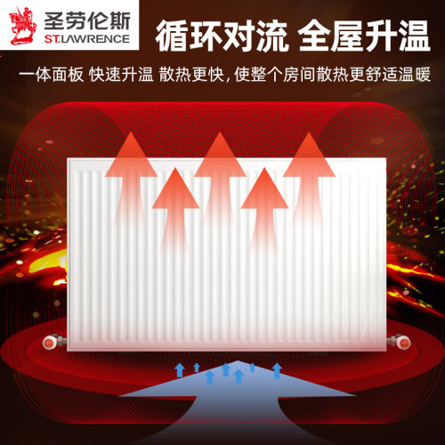 圣劳伦斯明暗装 暖气片家用水暖散热片 天然气钢制壁挂钢板式 - 图0