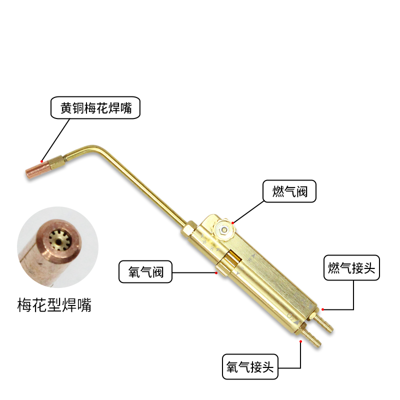 空调铜管焊接工具专用射吸式焊炬H01-2氧气乙炔丙烷焊枪冰箱小型 - 图0