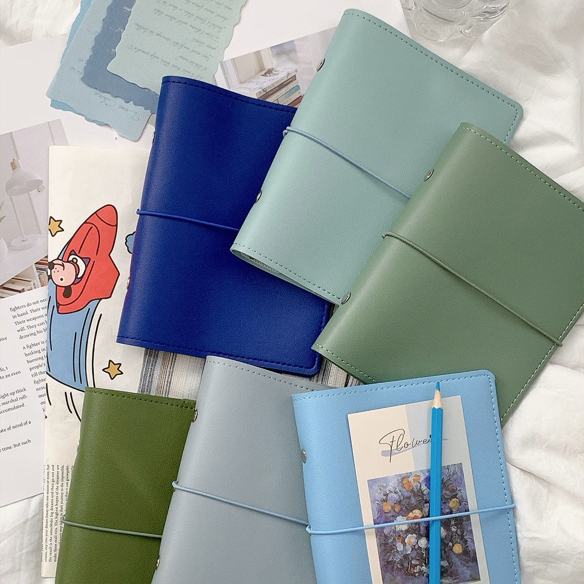 2025款A6奇葩pu皮活页本手帐随身携带记事本笔记本空白内页计划 - 图0