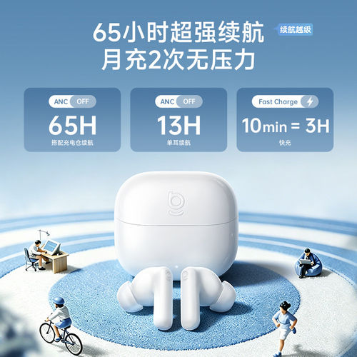 【顺丰包邮】倍思m4s蓝牙耳机-55dB主动降噪入耳式防水无线耳机 - 图2