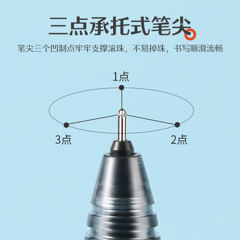 百乐官方旗舰店Pilot日本开拓王中性笔按动V5黑蓝色替芯0.5/0.7签字学生刷题考试大容量BXRT水笔针管走珠笔 - 图0