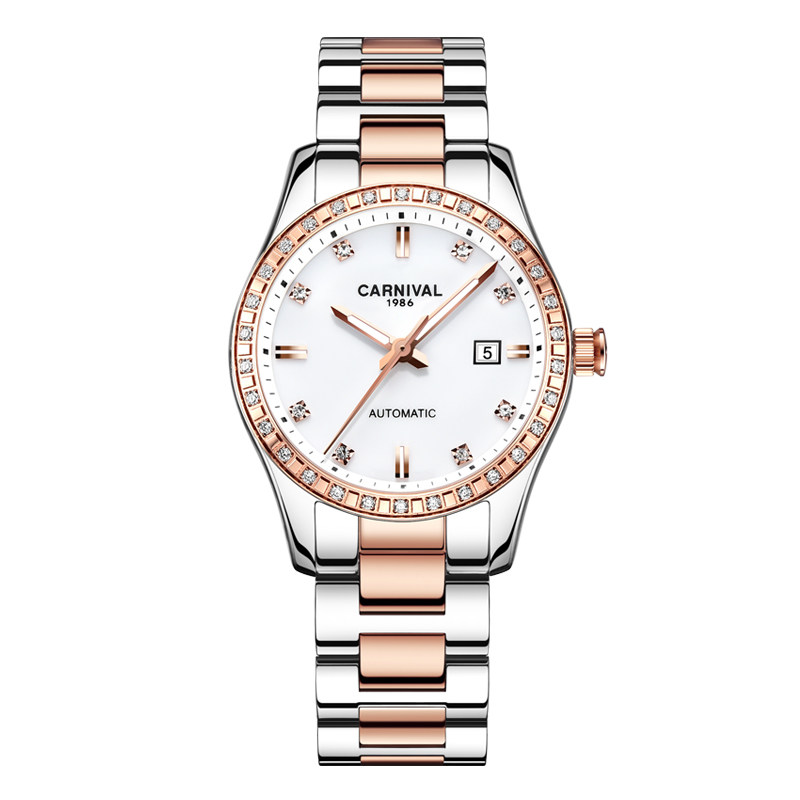 瑞士嘉年华女士全自动2020潮机械表 嘉年华淘辉国产腕表