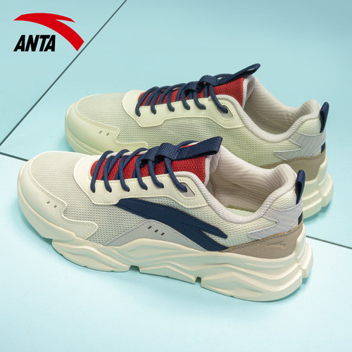 安踏男鞋老爹鞋正品软底跑鞋网面透气鞋子休闲鞋官方旗舰运动鞋男 - 图2