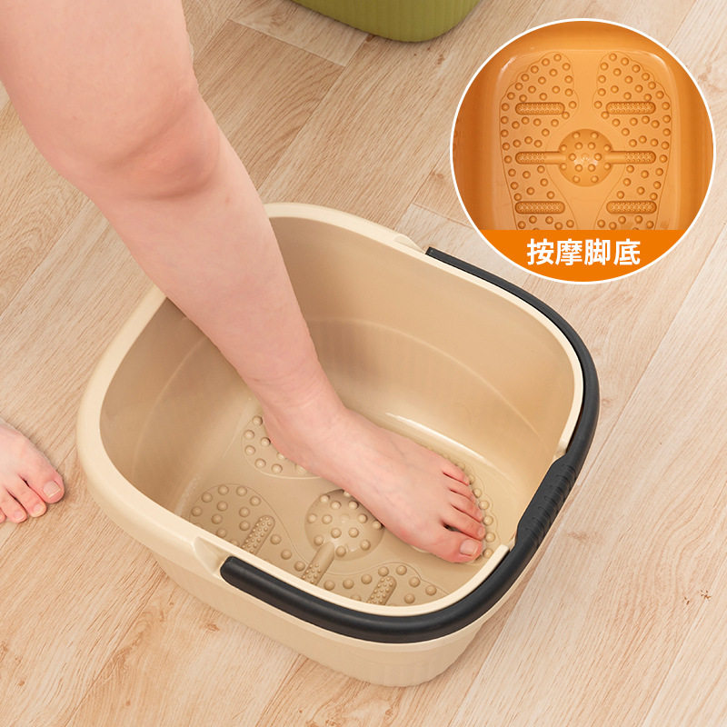 大号加厚按摩泡脚桶家用塑料足浴盆加高养生足浴桶学生宿舍泡脚盆,淘宝优惠券,粉丝福利购,淘宝优惠卷