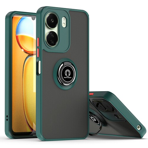 适用红米13C 4G手机壳小米POCO C65卡通硅胶13TPRO磁吸指环14C防摔C75保护套NOTE12S硬K60至尊版12R情侣支架 - 图1