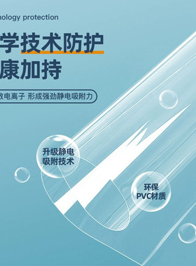 厨房墙面灶台高透明无痕防油保护膜乳胶漆墙面静电吸附无胶保护膜
