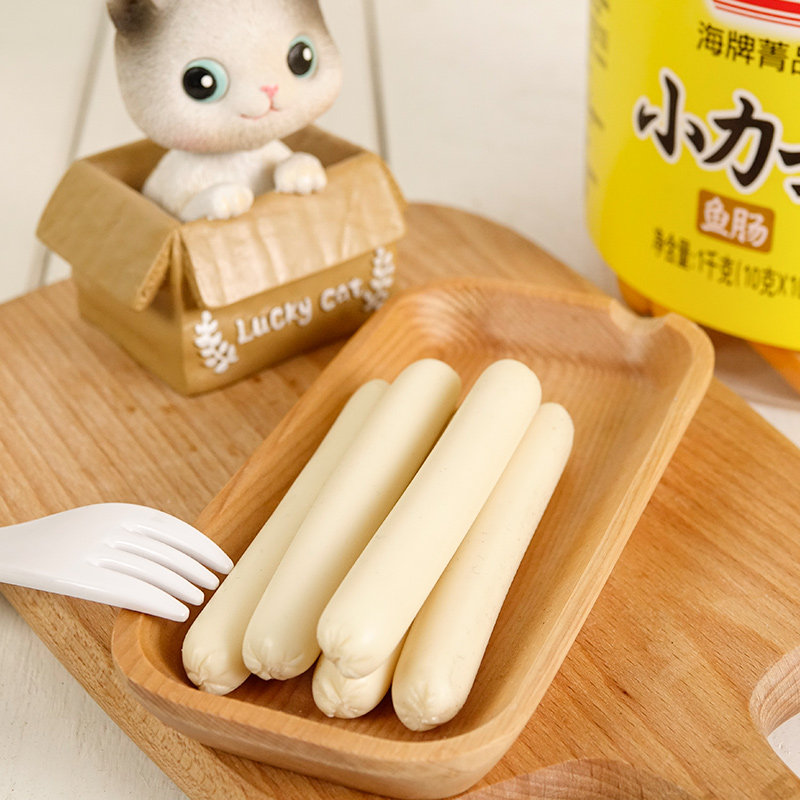韩国原装进口海牌小力士鱼肠桶装肠 爱屋食品即食鱼零食
