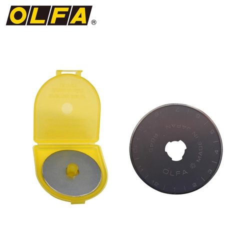 日本OLFA爱利华实线滚刀刀片  45MM直径 RB45-10 圆刀片10片装 - 图3
