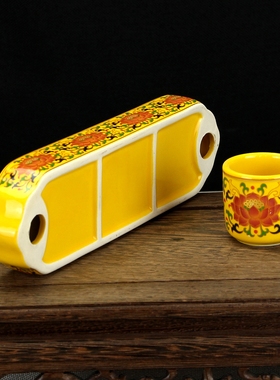 家用供佛仙家酒杯招财酒杯黄色杯